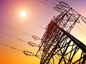 High,Voltage,Post.high-voltage,Tower,Sky,Background.